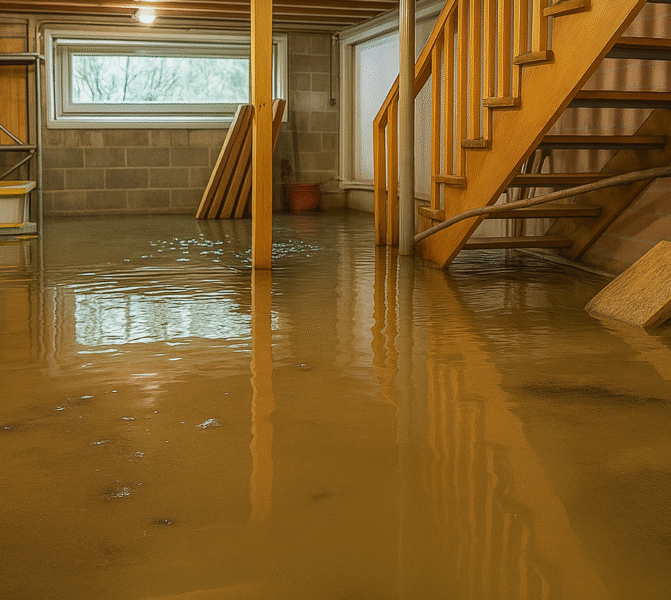 basement flooding Auburn CA